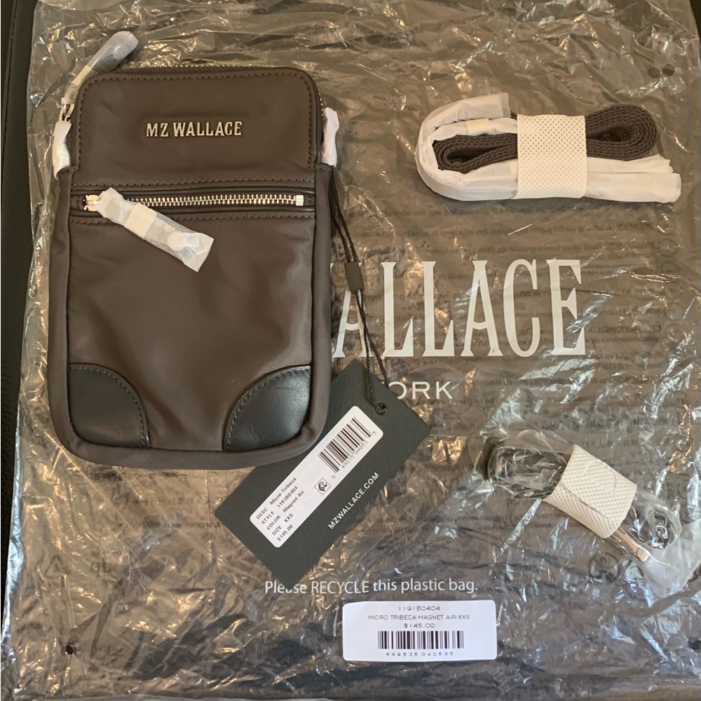 NWT MZ Wallace Micro Tribeca in Magnet Air